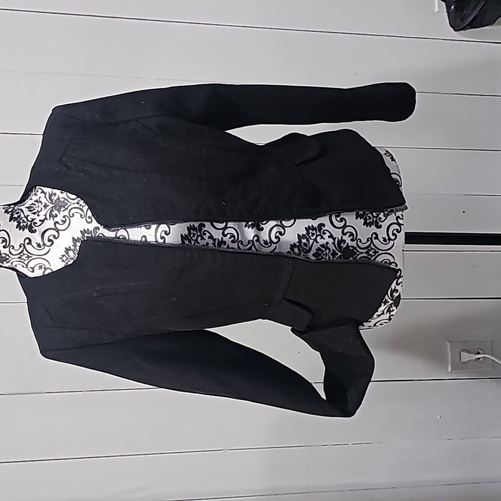 Peplum Black Coat